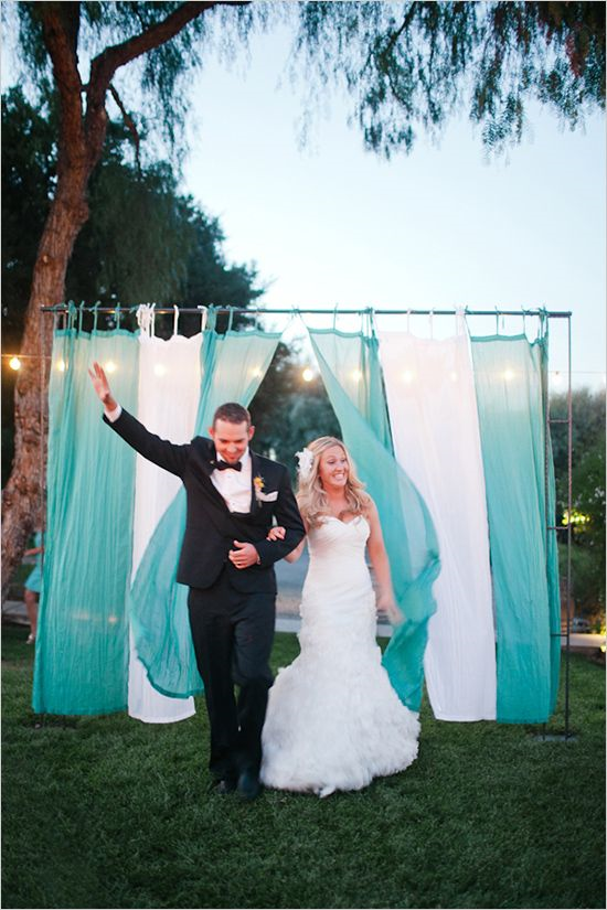 cortina de voal noivos